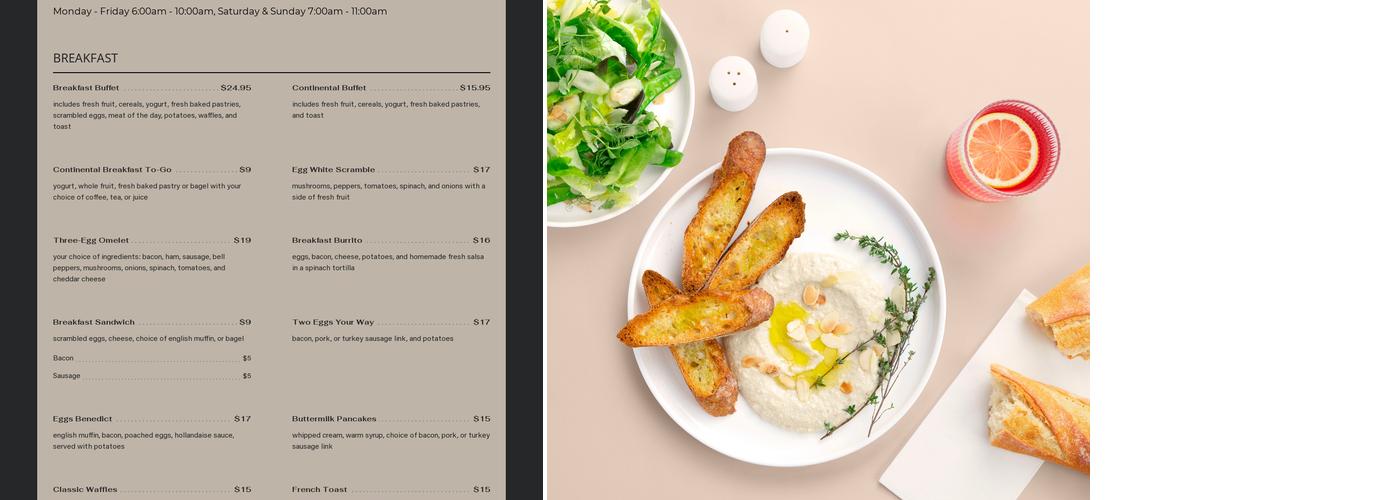 Hilton Garden Inn Sunnyvale - Kitchen at Peery Park Menu