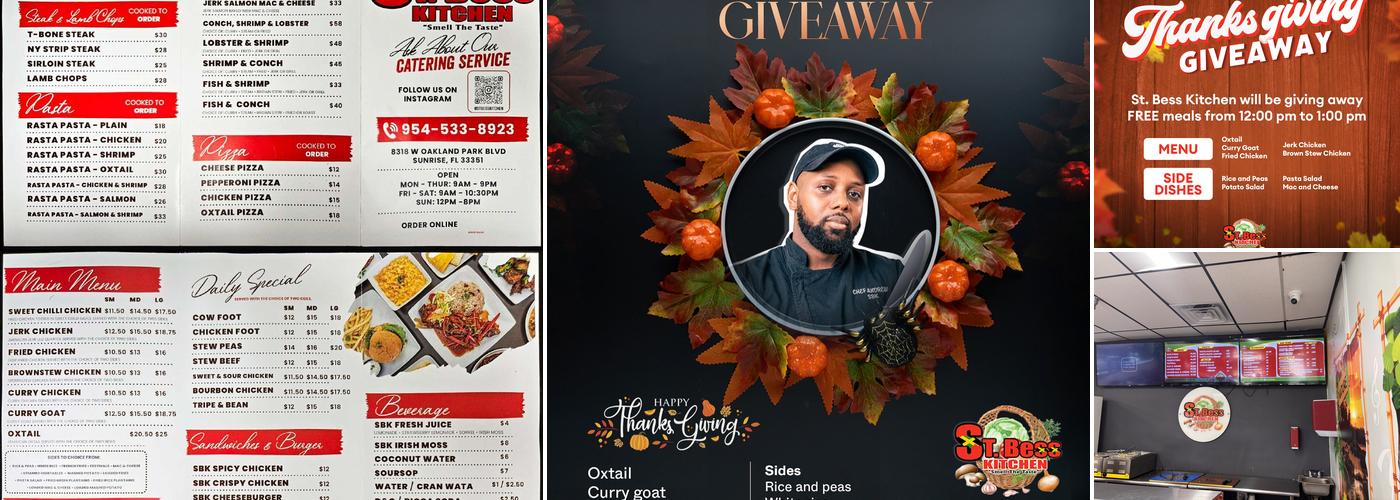 St Bess Kitchen Menu