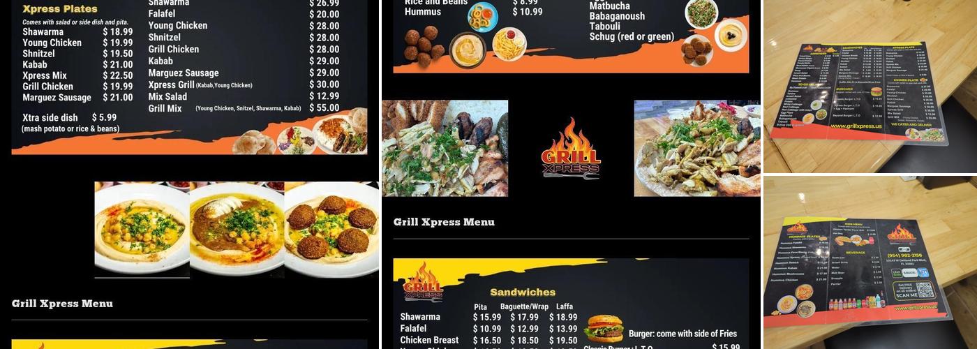 Grill Xpress Menu