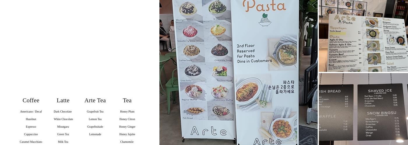 Arte Menu