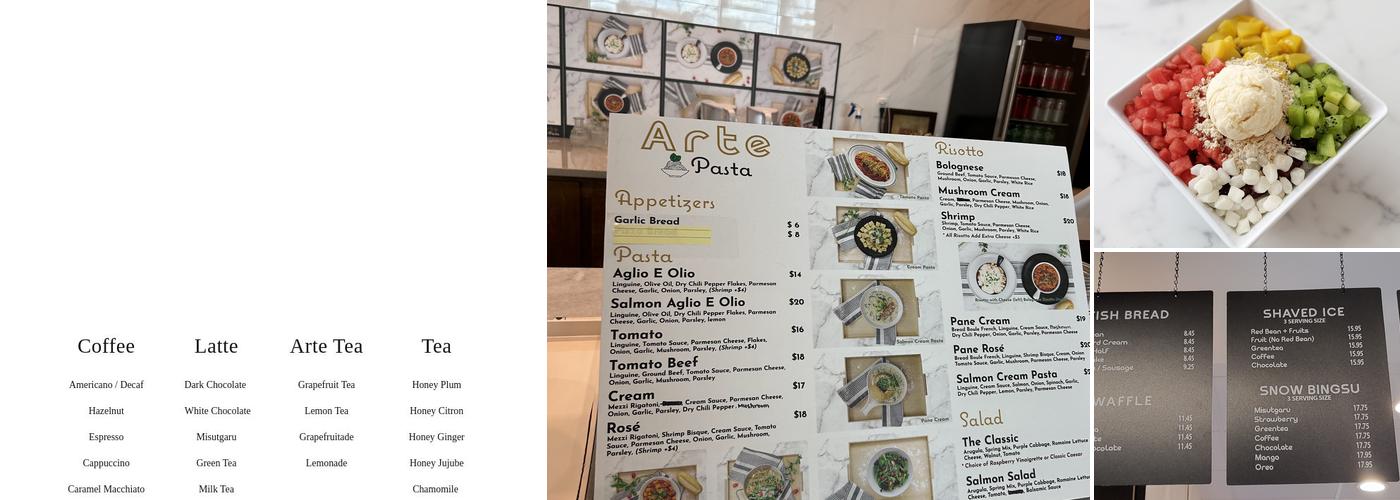 Arte Menu