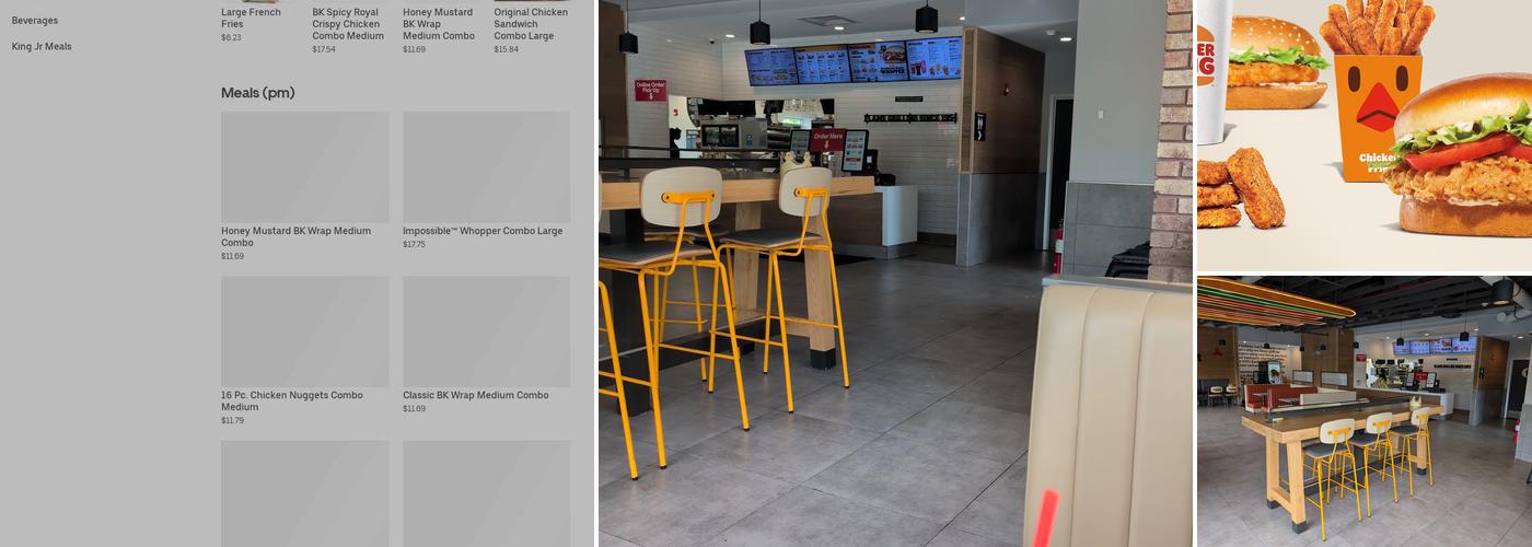 Burger King Menu