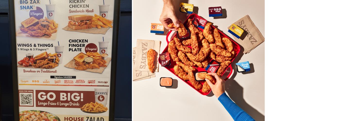 Zaxbys Chicken Fingers & Buffalo Wings Menu
