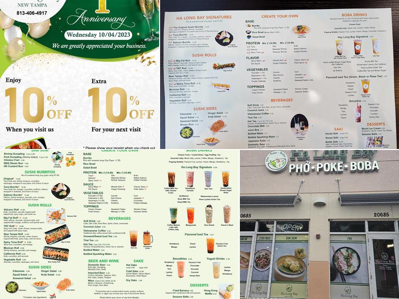 Ha Long Bay New Tampa Menu