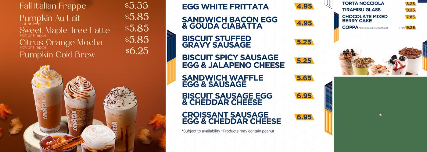Qargo Coffee Menu