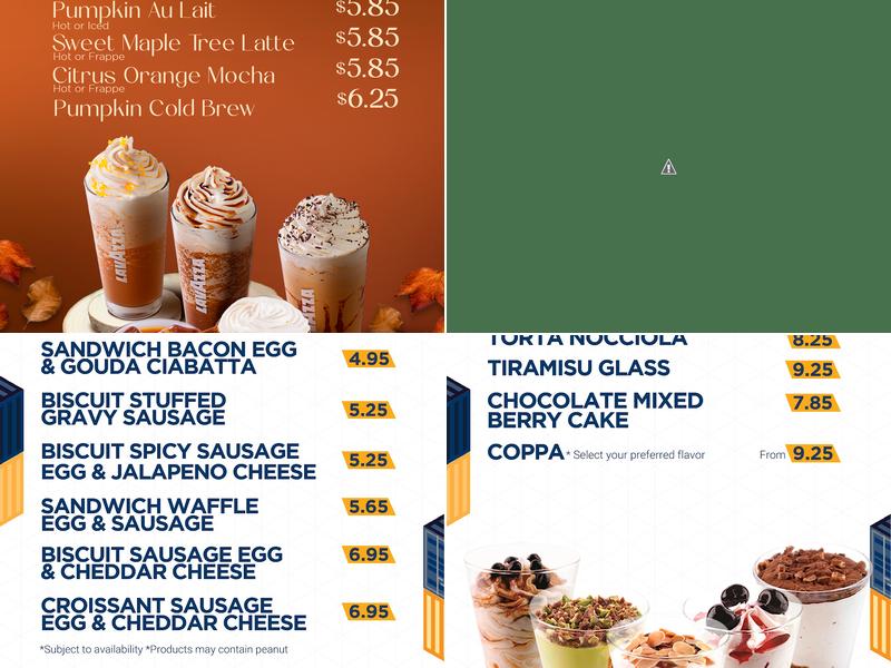 Qargo Coffee Menu