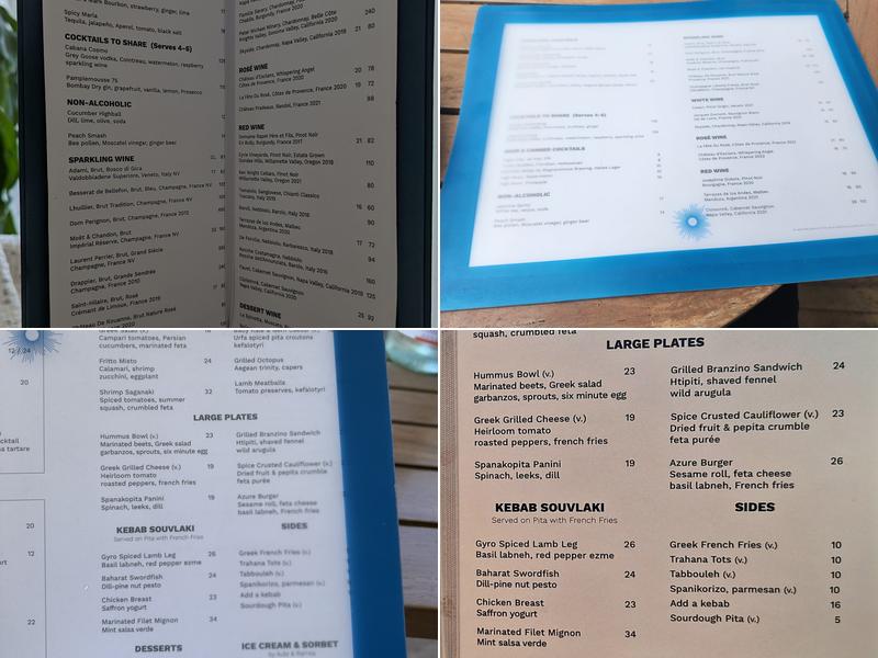 Azure at EDITION Menu