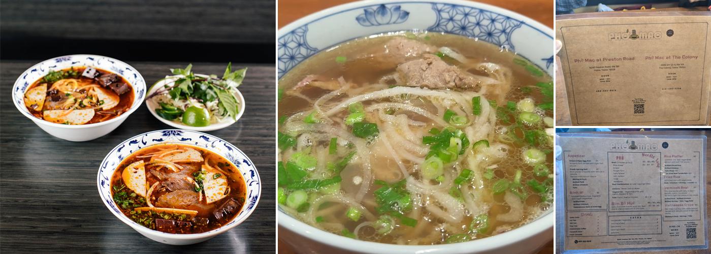 Pho Mac Menu