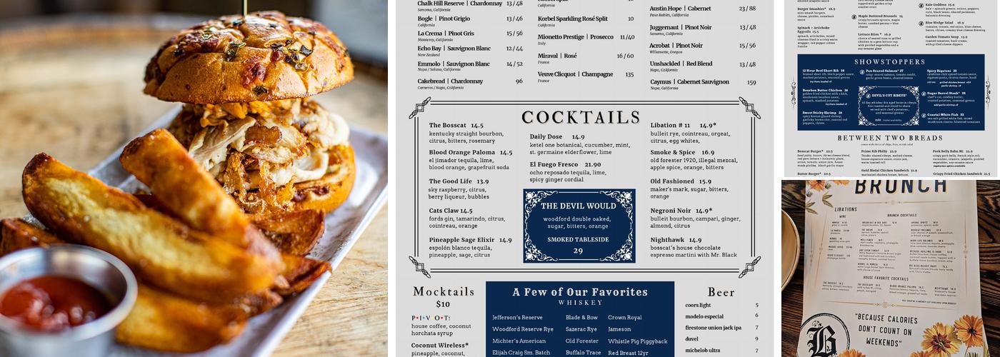 Bosscat Kitchen & Libations Menu