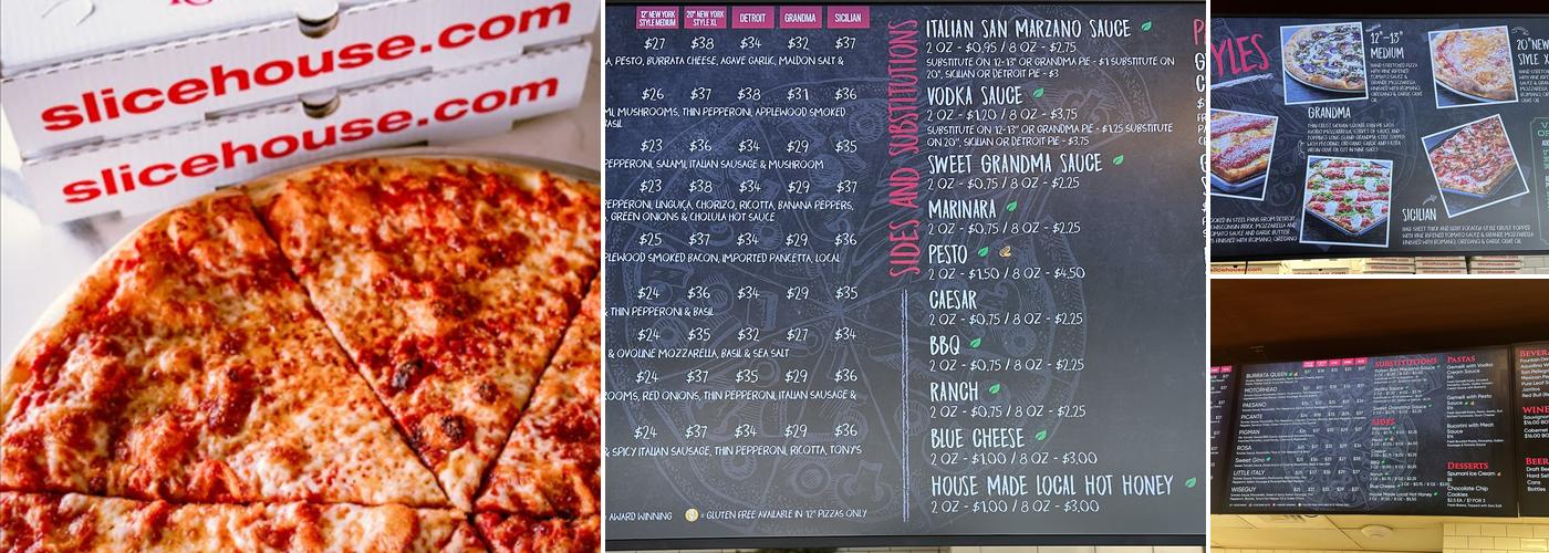 Slice House Thousand Oaks Menu