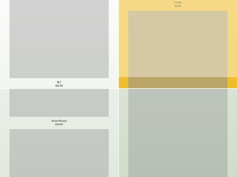 The Green House Menu