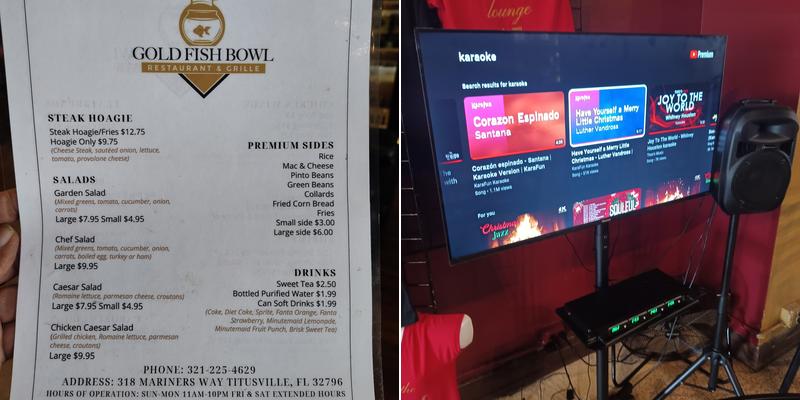 The Leaf Lounge Menu