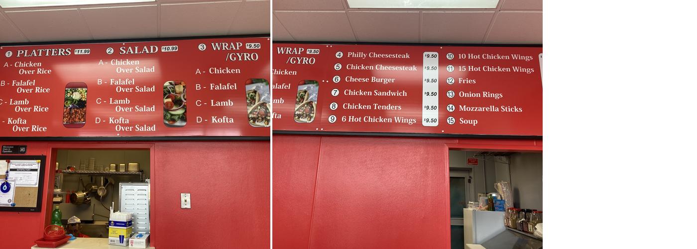 Sahara Mediterranean & Turkish Grill Menu