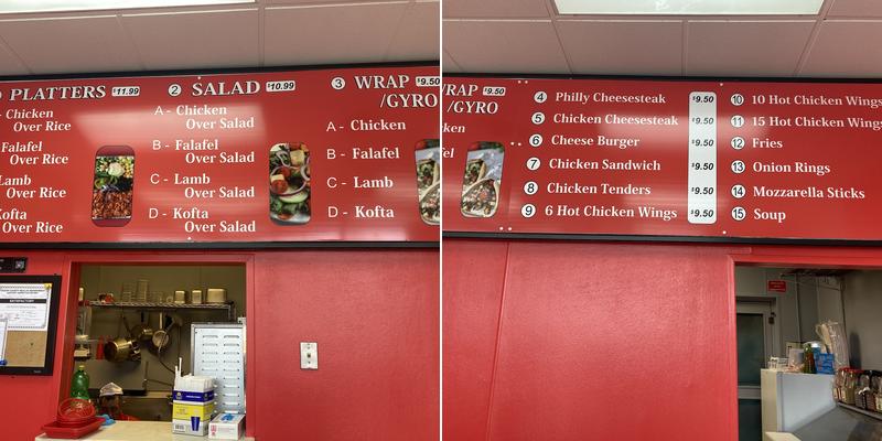 Sahara Mediterranean & Turkish Grill Menu