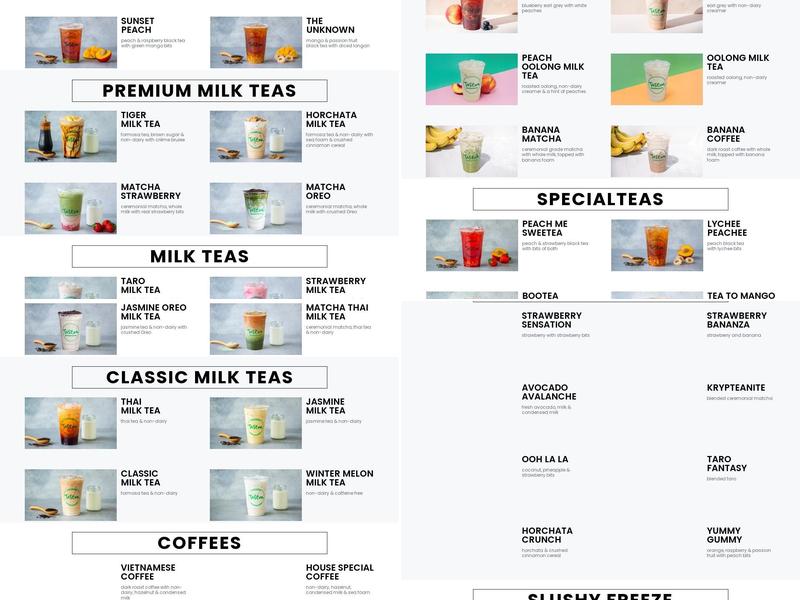 Tastea Torrance (Drive-Thru) Menu