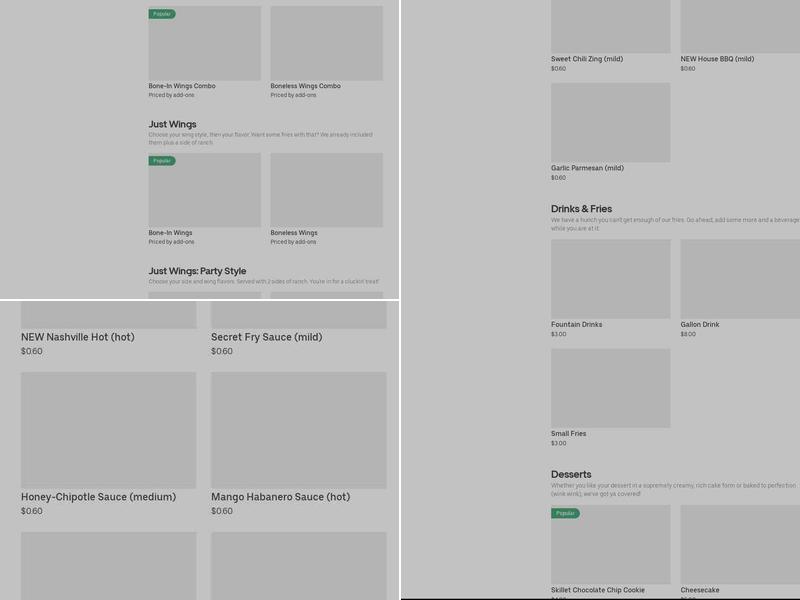 China Experience Menu