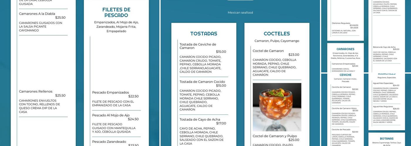 Cayomango Tucson Menu