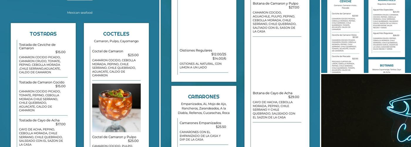 Cayomango Tucson Menu