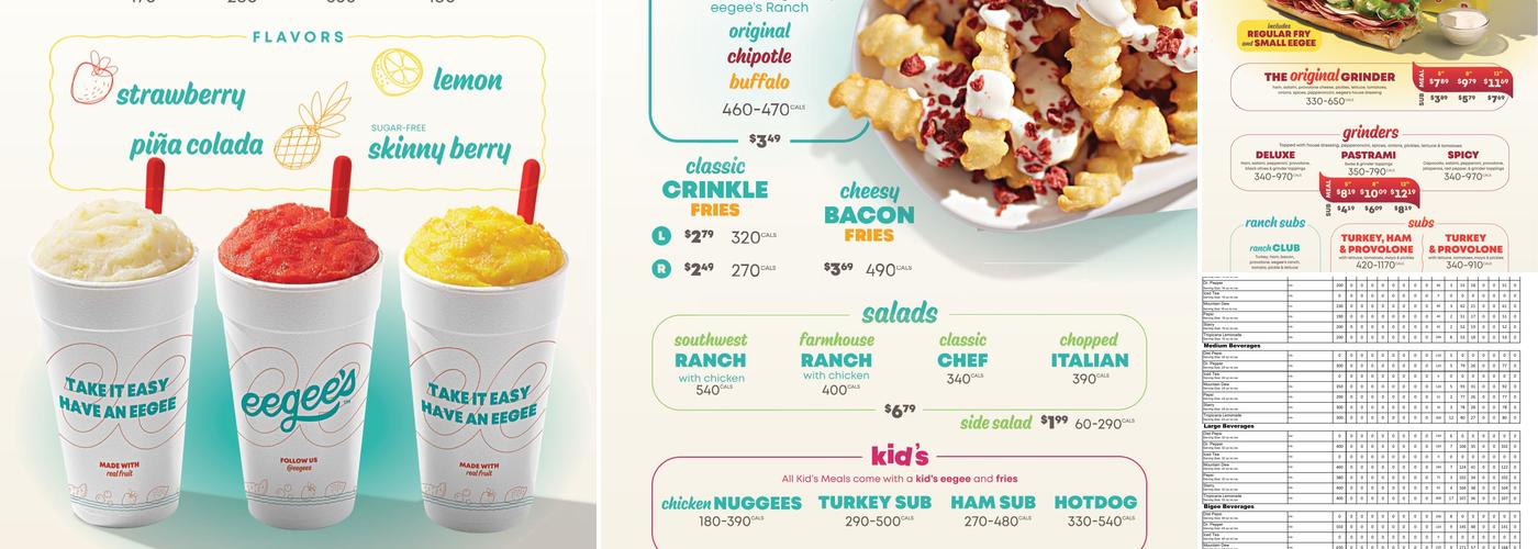 eegee's Menu
