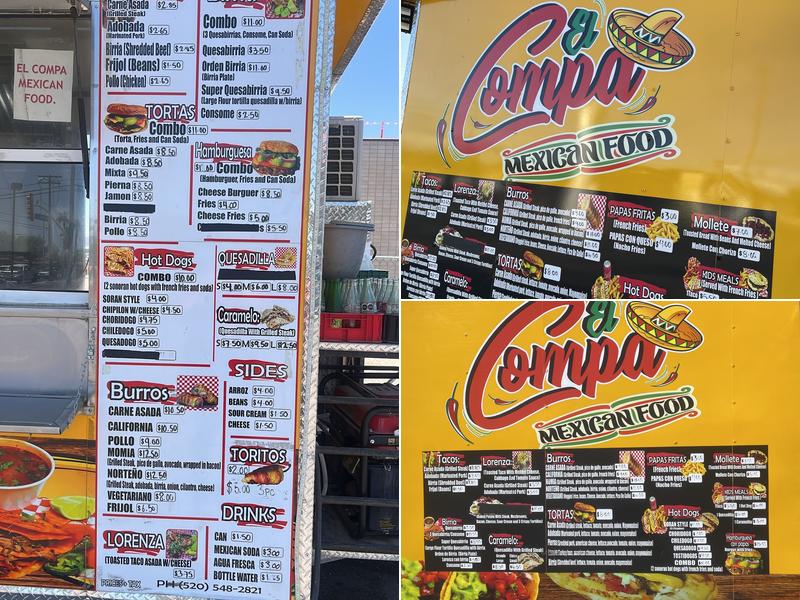 El Compa Mexican Food Menu
