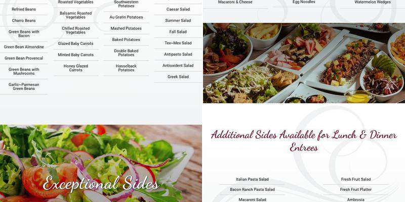 Tucson Creative Catering Menu