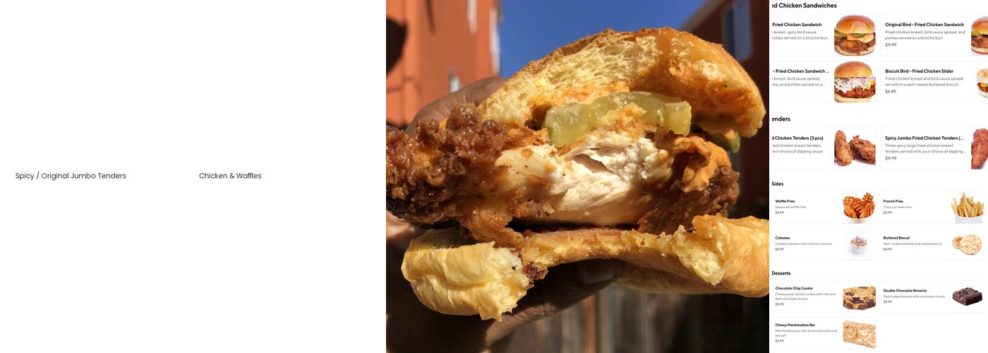 Bird-N-Bun Menu