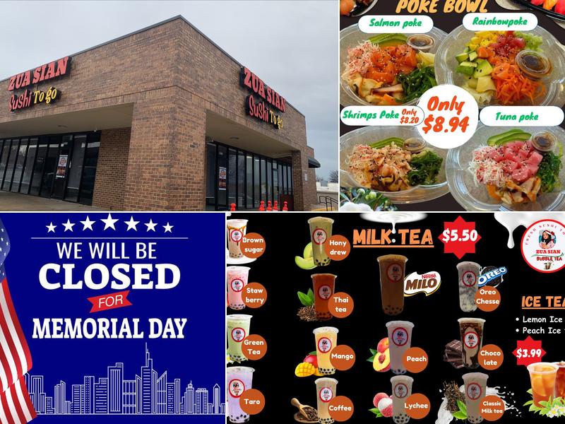 Zua Sian Sushi To Go 8011 S Sheridan Rd suite e, Tulsa