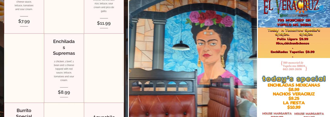 El Veracruz Menu