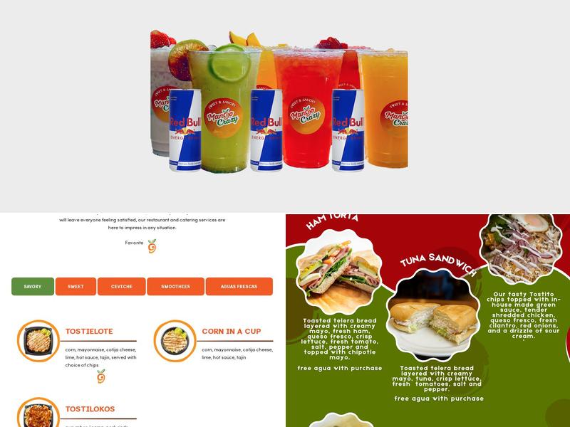 Mango Crazy Menu