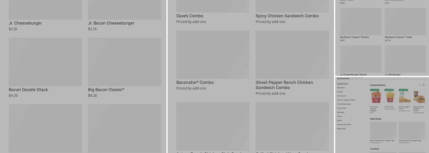 Wendy's Menu