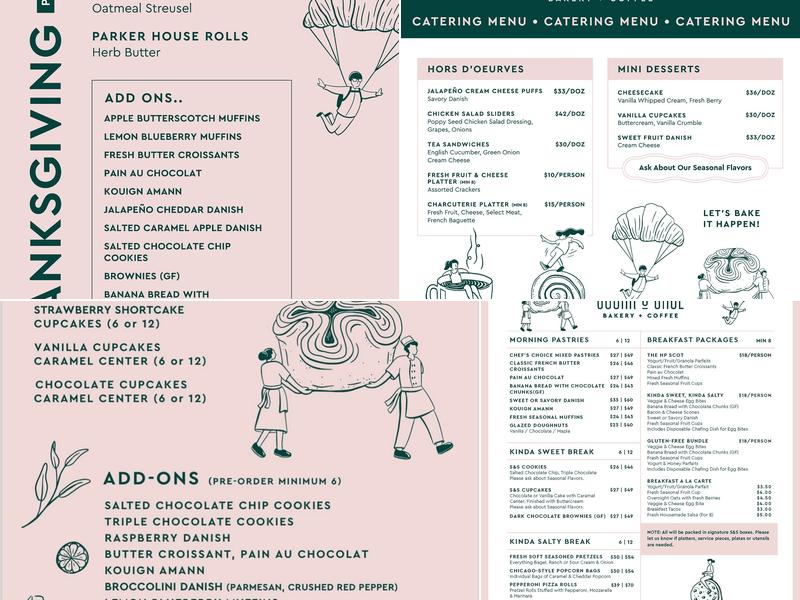 Sugar & Sage Bakery Menu