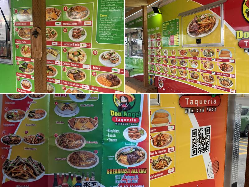 Don Angel Taqueria Menu