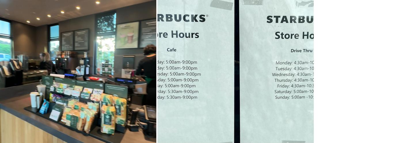 Starbucks Menu
