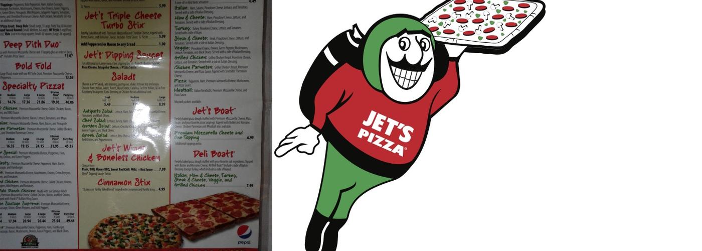 Jet's Pizza Menu