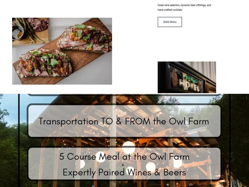 Hotel Fortney Lounge Menu