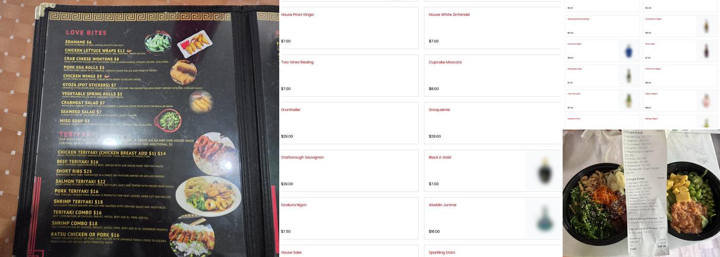 Love Sushi Menu