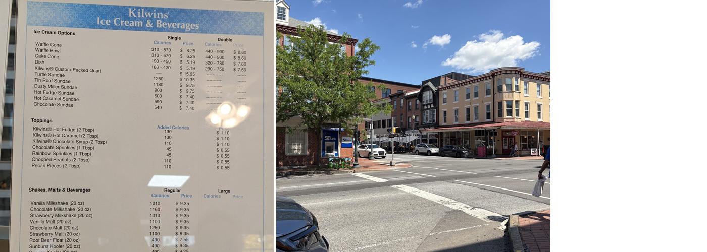 Kilwins West Chester Menu