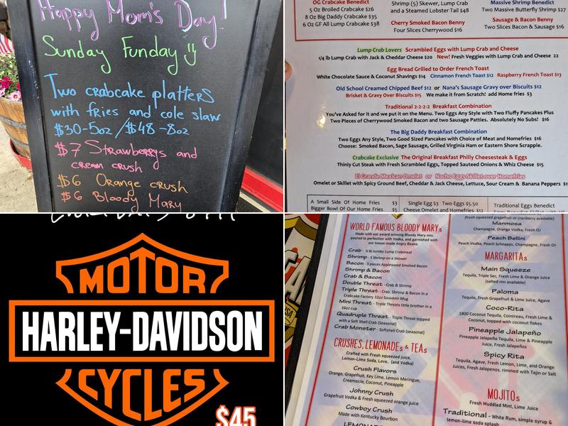 Crabcake Factory West Menu