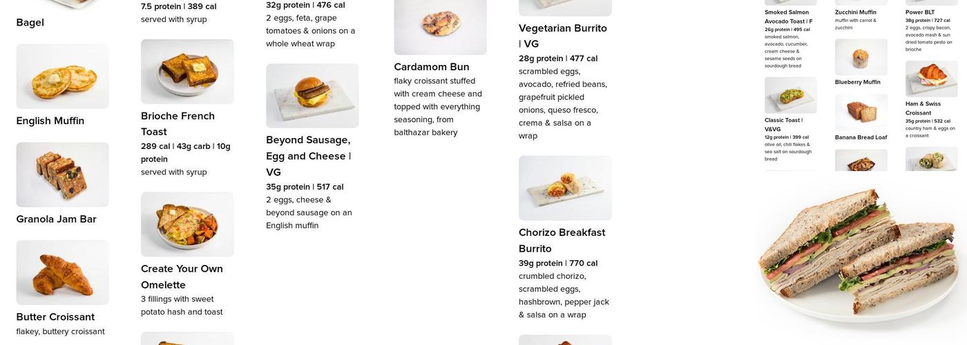 fresh&co Menu