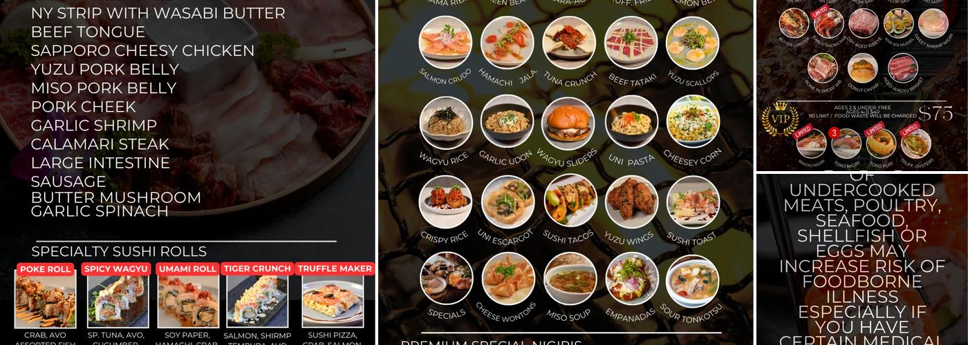 Himizu Modern Japanese Fusion Menu