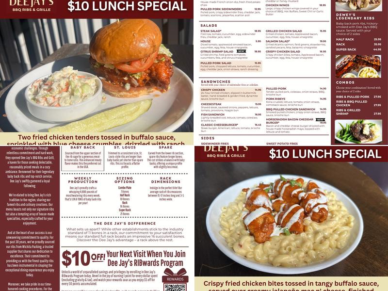 Dee Jay's BBQ Ribs & Grille - Wexford Menu