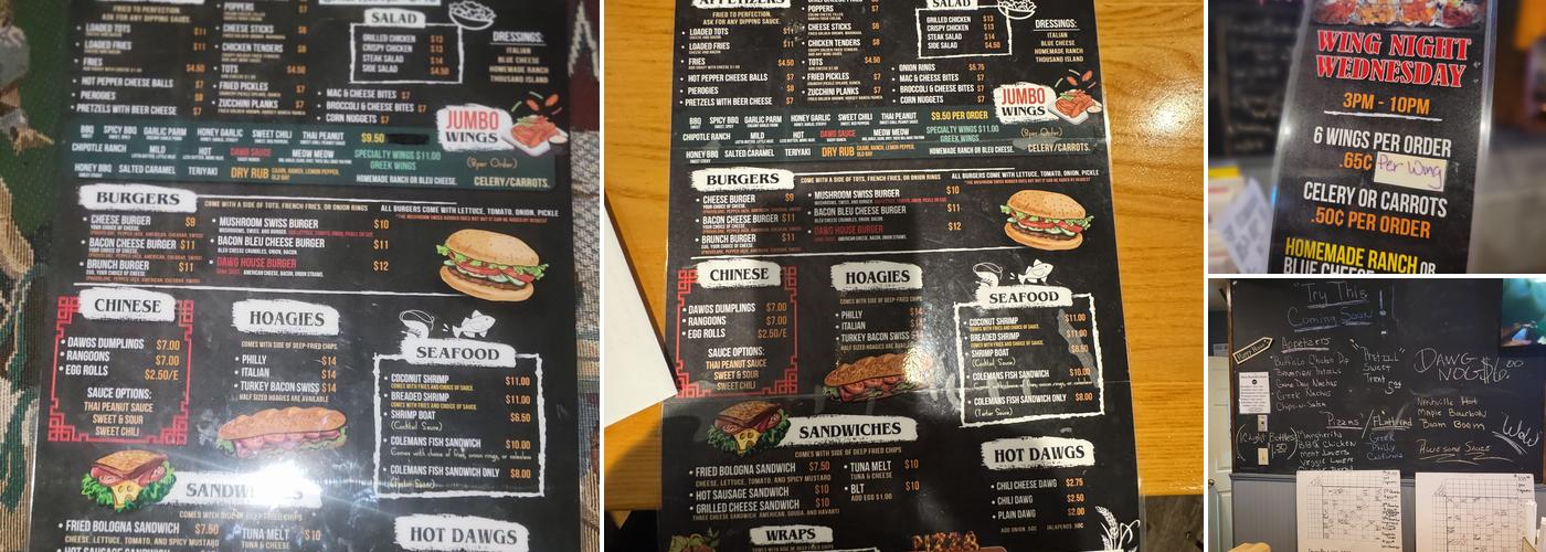 Dawgs Den Menu