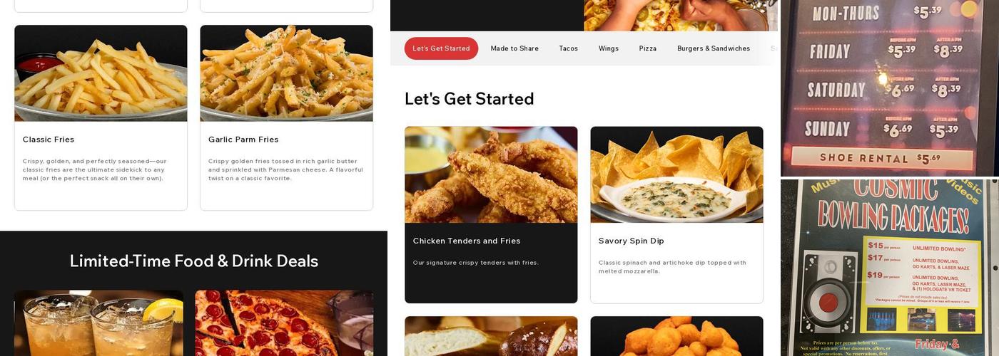 Bowlero Wichita Menu