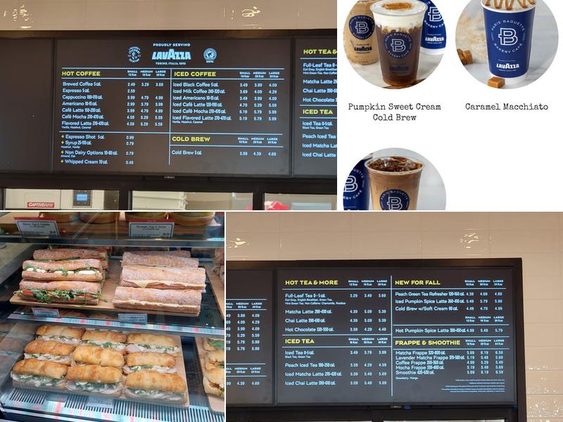 Paris Baguette Menu