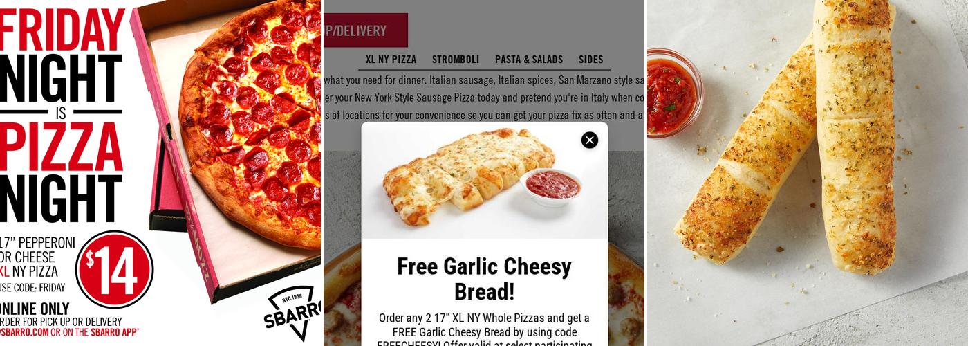 Sbarro Menu