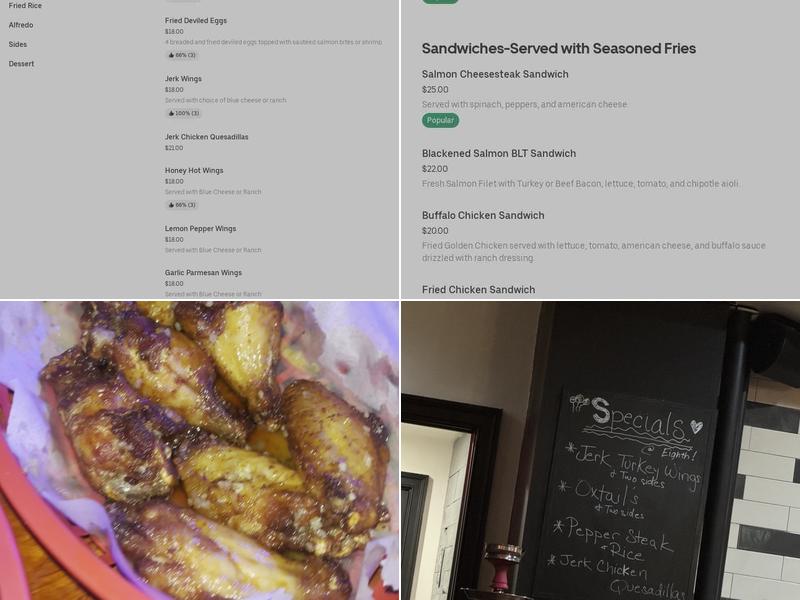 Lounge at Eighth Menu