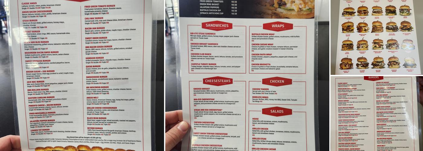 Angus Grill Menu