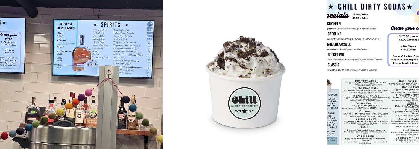 Chill Nitro Menu
