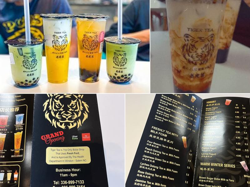 Tiger Tea Menu