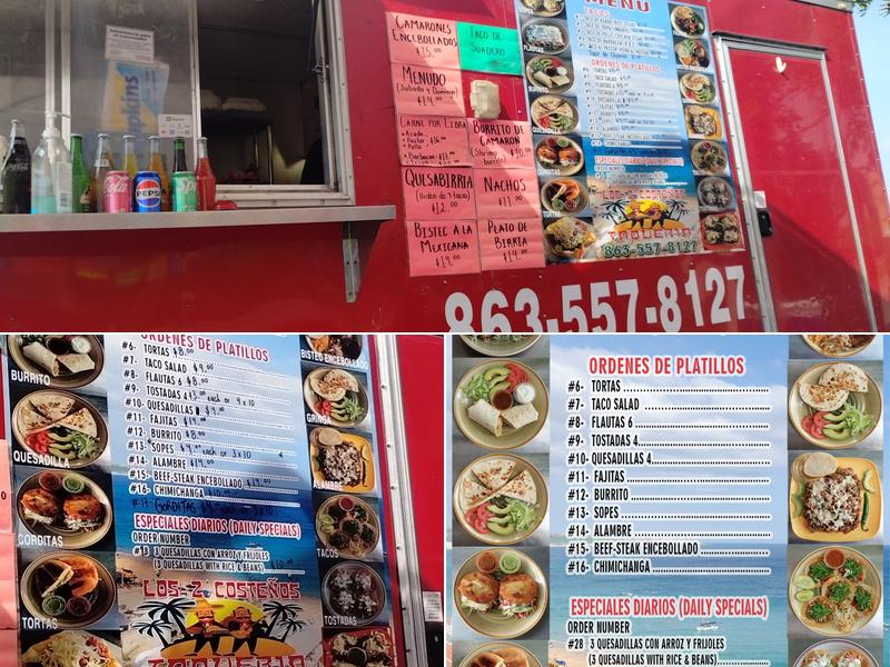 Los 2 Costeños taqueria Menu